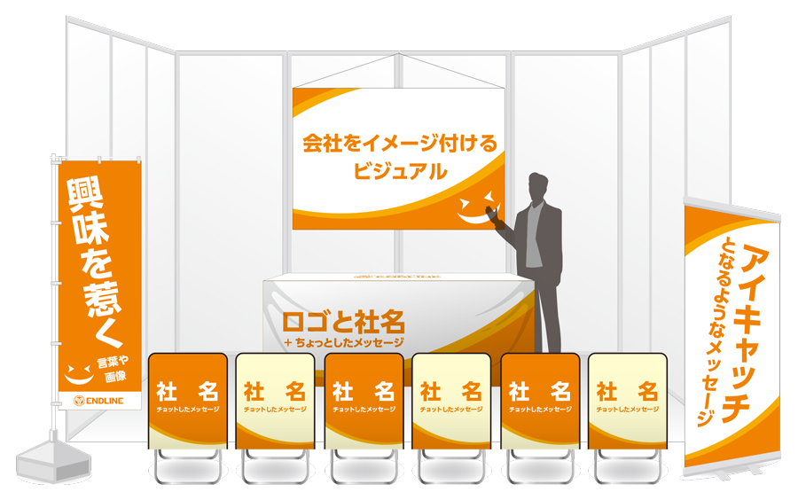 企業合同説明会ブース装飾
