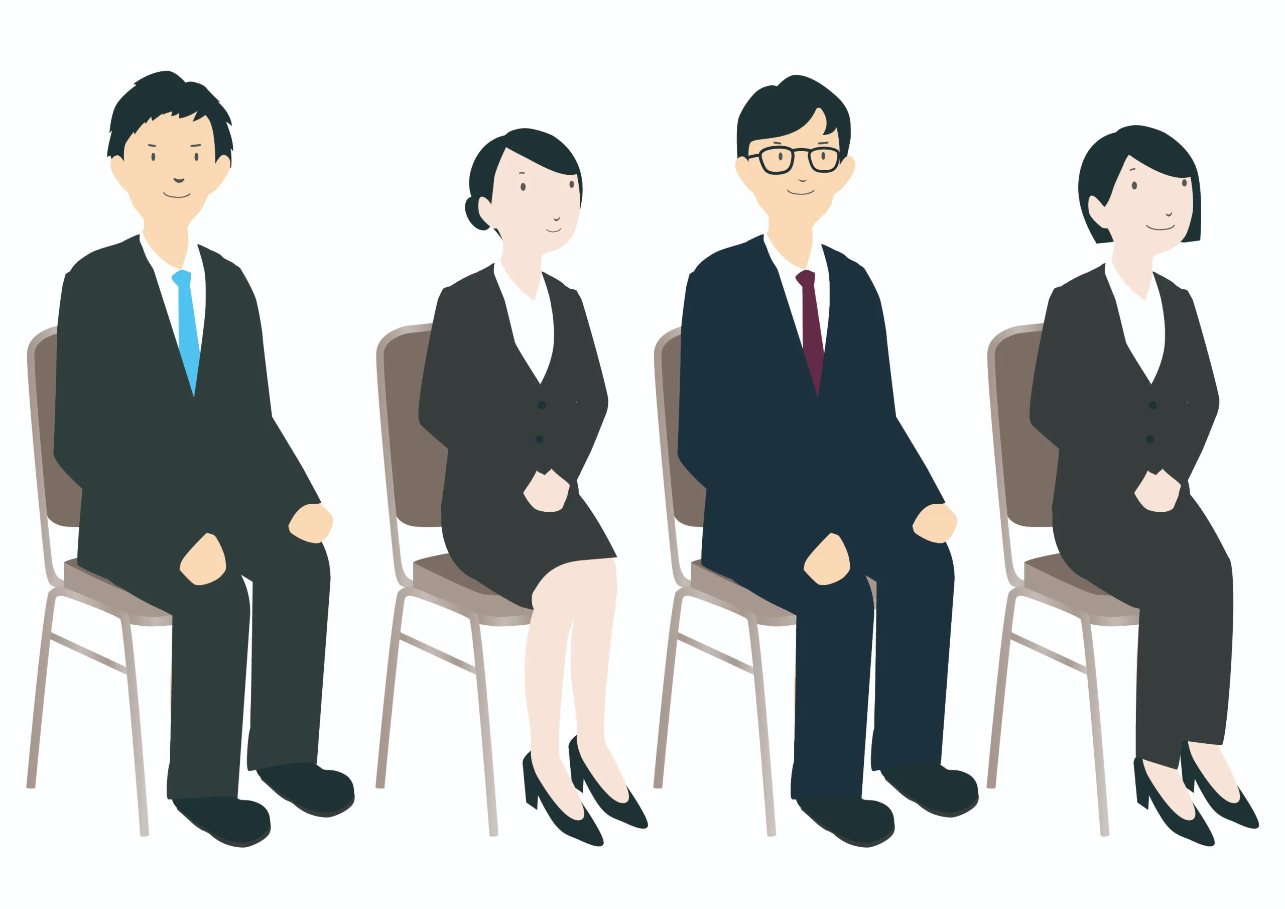 学生の面接のイラスト