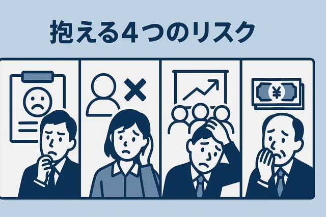 抱える4つのリスク