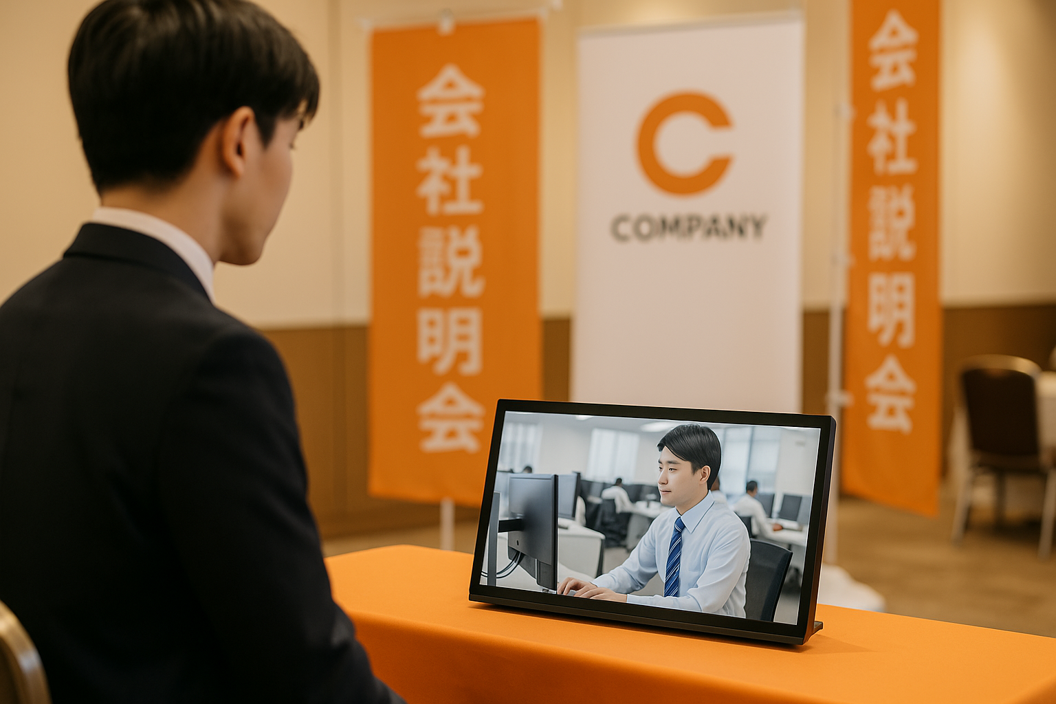 卓上デジタルサイネージの会社|１日の仕事風景