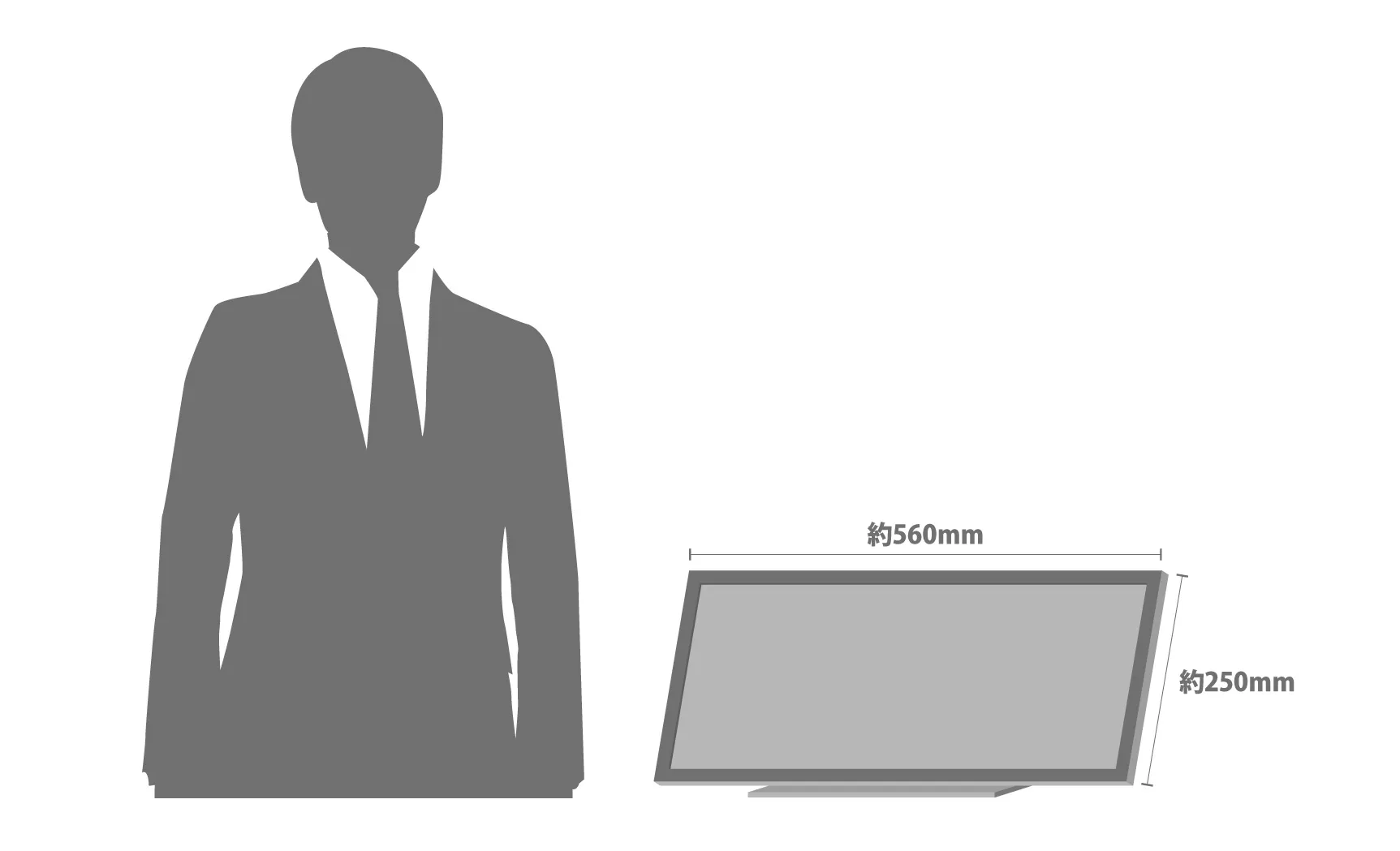 卓上サイネージサイズ