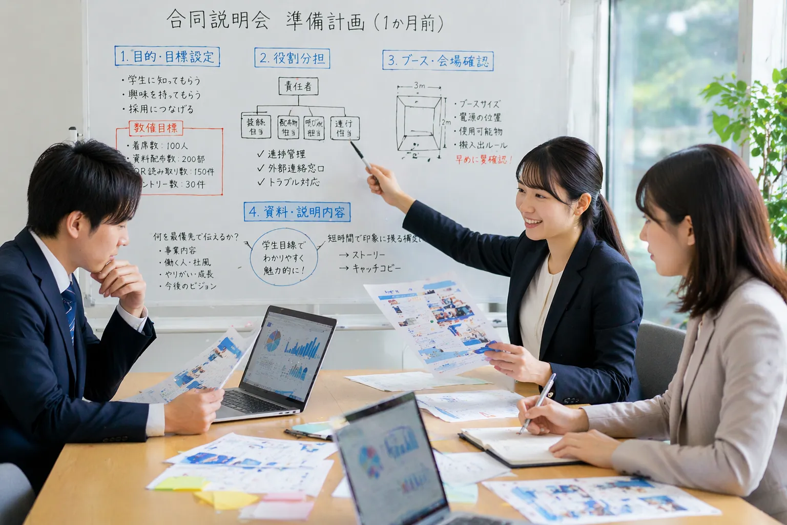 合同説明会1か月前をイメージした写真