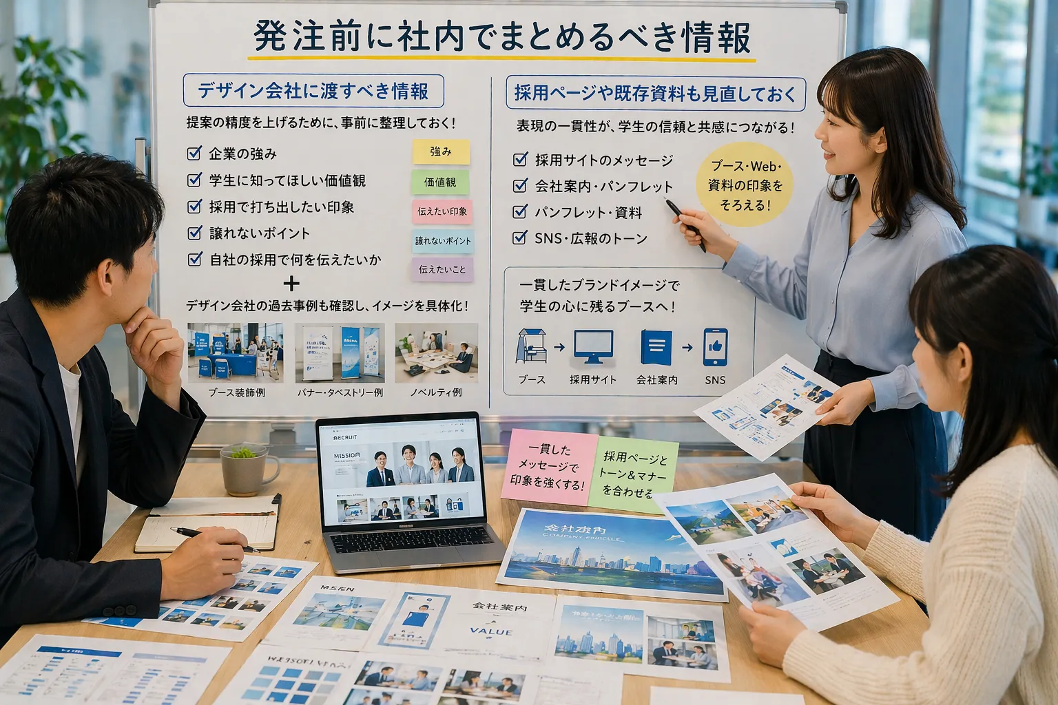 デザインの発注前に社内で決めておくべきことについて