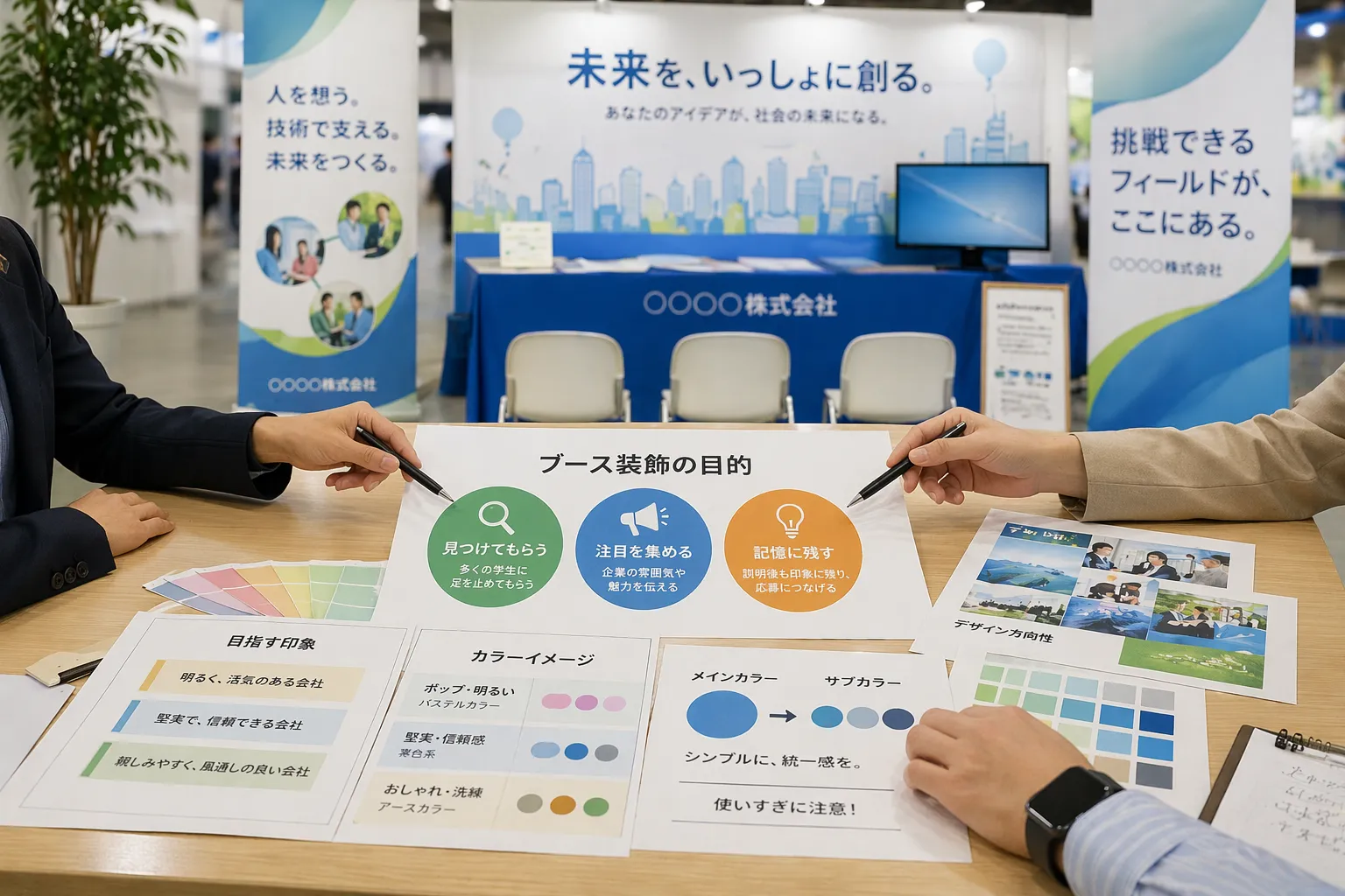 合説ブース装飾を施す目的について