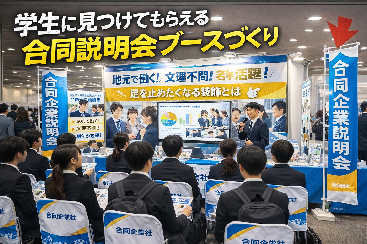 学生に見つけてもらえる合説ブースづくりのアイデア