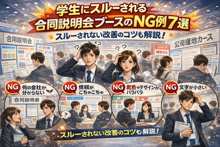 合同説明会ブースNG例7選のアイキャッチ