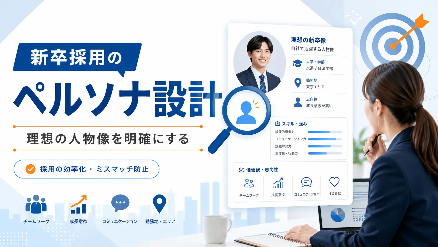 【新卒採用完全ガイド③】ペルソナ設定記事アイキャッチ