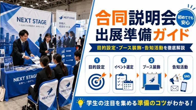 合同説明会ブース出展までの流れ