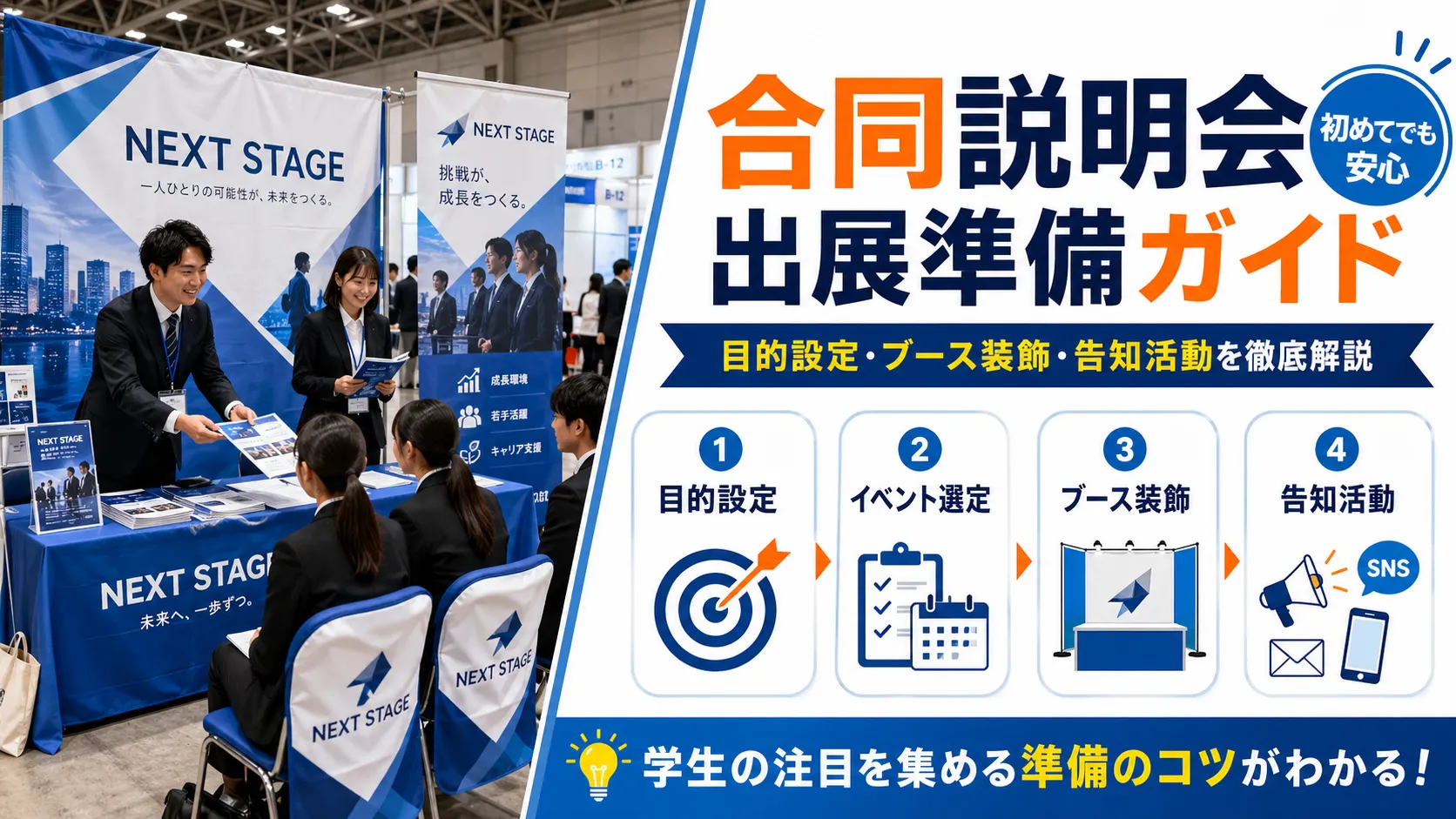 合同説明会ブース出展までの流れ記事アイキャッチ