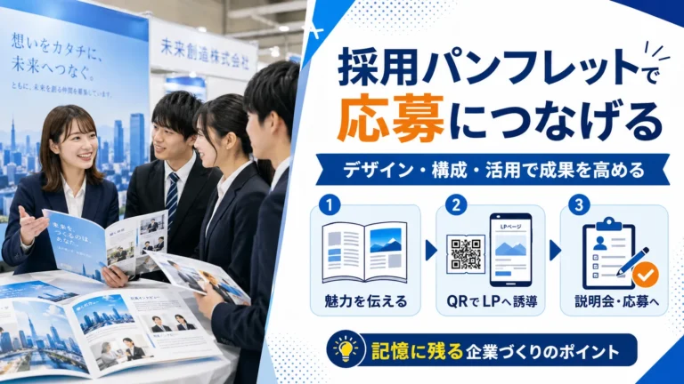 採用パンフレットで“成果”を出す！制作ノウハウと効果的な導線設計
