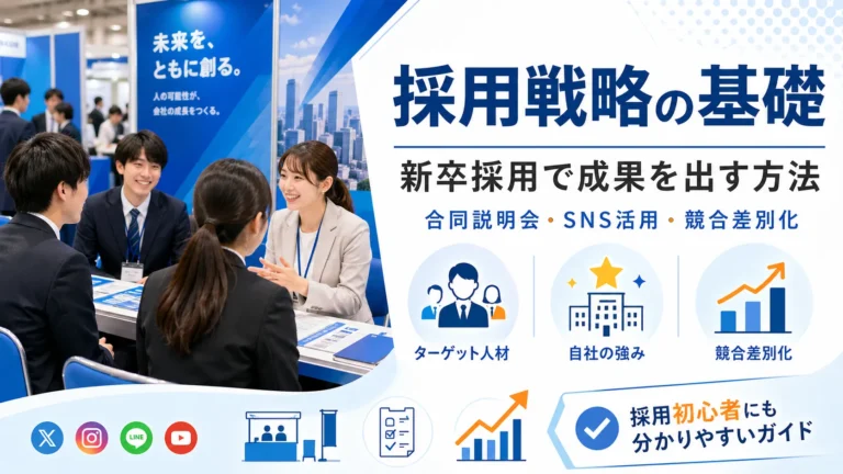 【新卒採用完全ガイド①】採用戦略の基礎と成功の秘訣