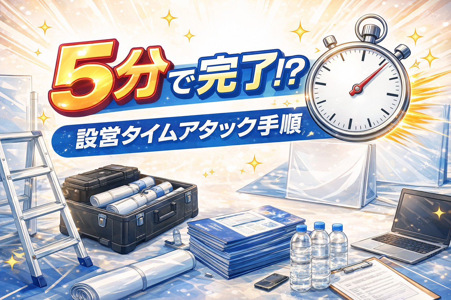 「5分で完了!?」設営タイムアタック手順