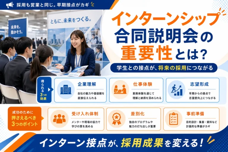 インターンシップ合同説明会の重要性とは？