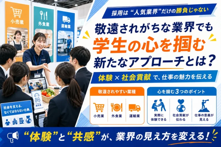 敬遠されがちな業界でも学生の心を掴む新たなアプローチとは？