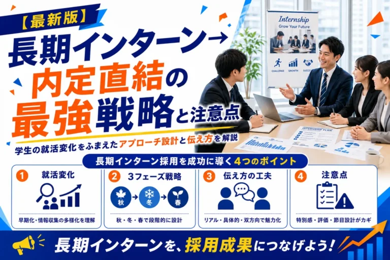 【最新版】長期インターン→内定直結の最強戦略と注意点