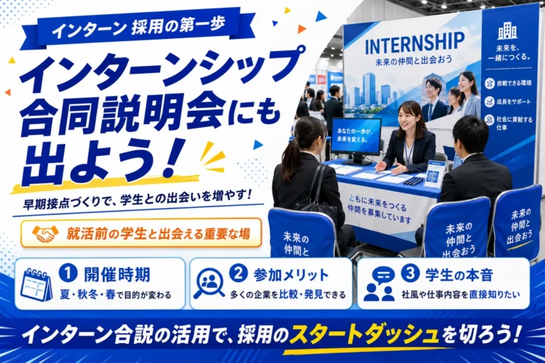 インターンシップ合同説明会にも出よう！