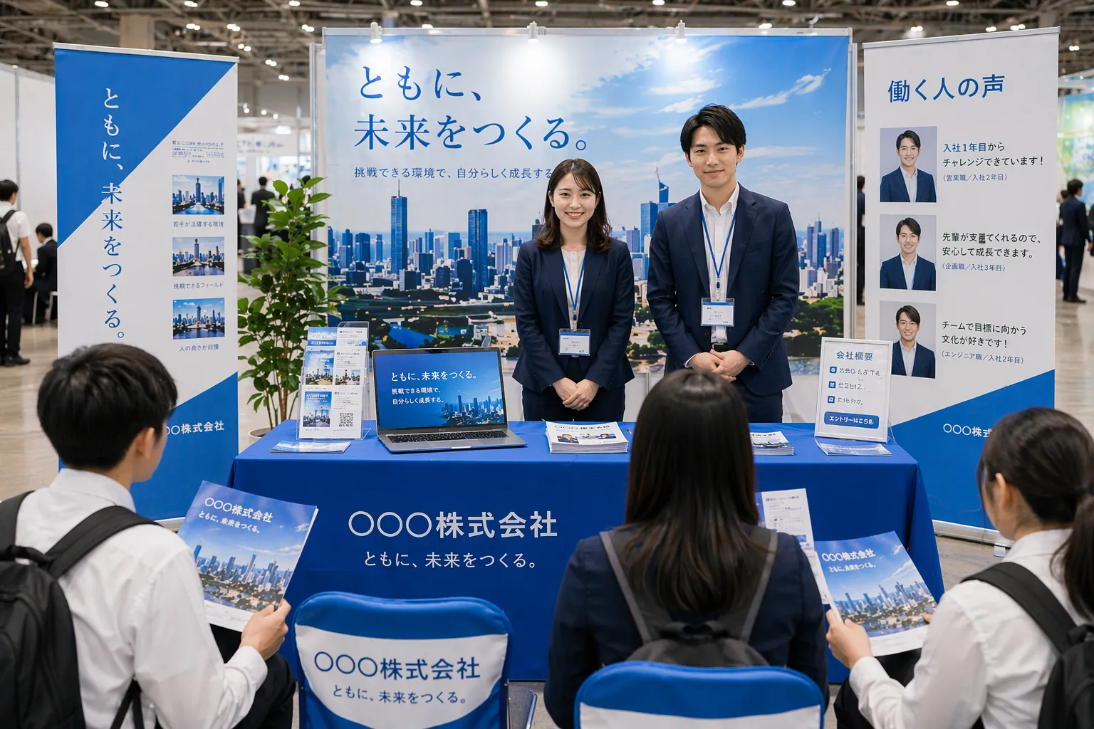 合説ブースの様子