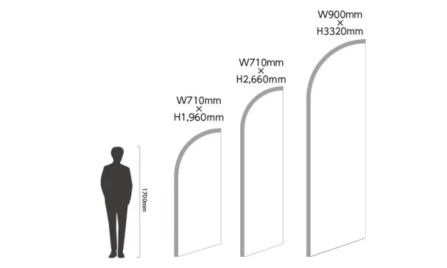 バナナバナーサイズ表（国内製）