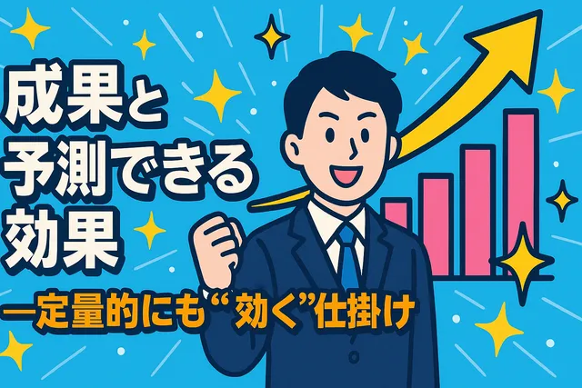 成果と予測できる効果──定量的にも
